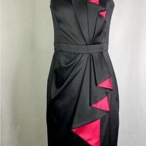 Trac Chic Strapless Black and Red Dress